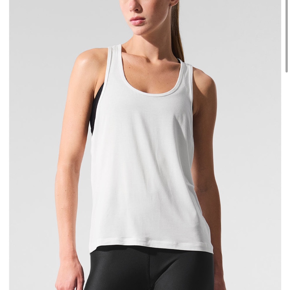 Alo all day tank in white